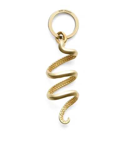 Our Legacy Brass Lighter Holder In Gold