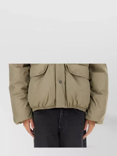Our Legacy Breath Padded Jacket High Collar In Neutral