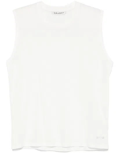 Our Legacy Breathe Tank Top In White