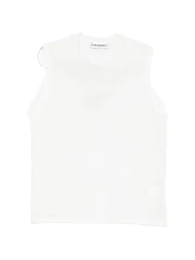 Our Legacy Breathe Tank Top In White
