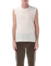 Our Legacy Lightweight Sleeveless Crew Neck T-shirt In White