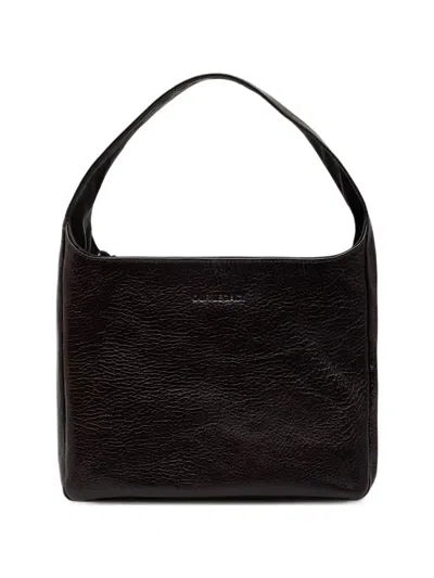 Our Legacy Brick Grainy Leather Tote Bag In Black