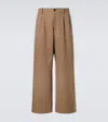 Our Legacy Bridge Cotton Twill Wide-leg Pants In Brown