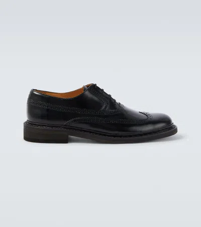 Our Legacy Brogue Parade Leather Derby Shoes In Black