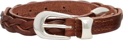 Our Legacy Brown 2cm Braided Belt