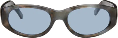 Our Legacy Brown & Blue Unwound Sunglasses