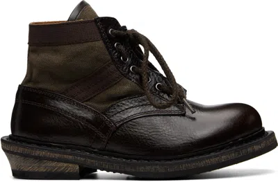 Our Legacy Brown Bushline Boots In Multi