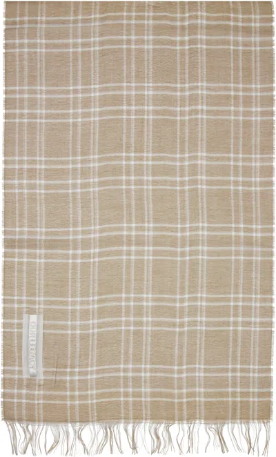 Our Legacy Brown Cottage Scarf In Neutral