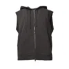 Our Legacy Brown Cotton Hooded Motor Vest In Brown