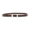 Our Legacy Brown Cow Leather 2 Cm Belt In Brown