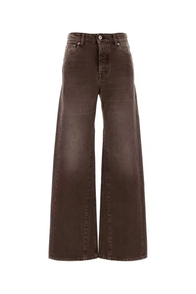 Our Legacy Brown Denim Wide-leg Jeans
