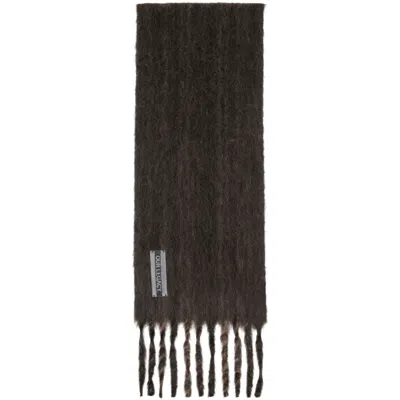 Our Legacy Brown Estate Scarf In Choco Pressed Wave A