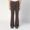 Our Legacy Brown Faded Jeans In Denim In Grey