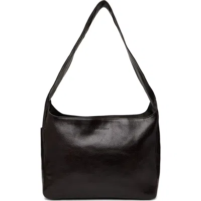 Our Legacy Brown Grande Brick Bag In Deep Americano Leath