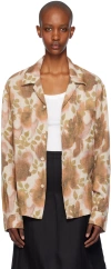 Our Legacy Brown Heusen Shirt In Minuo Floral Print
