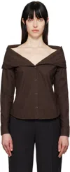 Our Legacy Brown Kaonashi Shirt In Hefty Brown