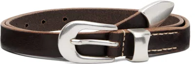 Our Legacy Brown Leather Belt