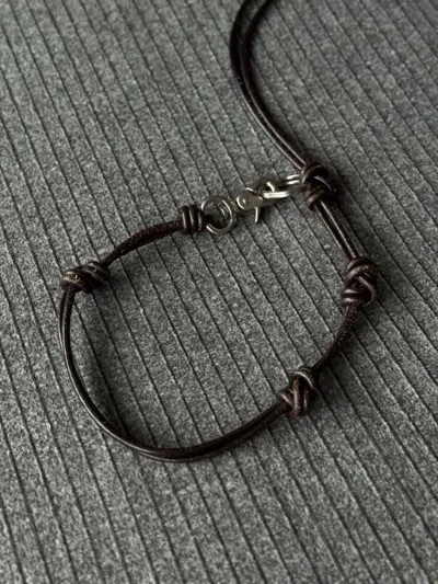 Pre-owned Our Legacy Brown Leather Udon Ladon