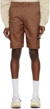 OUR LEGACY BROWN MOUNT SHORTS