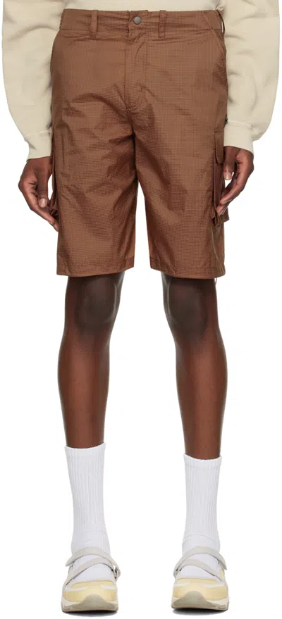 Our Legacy Brown Mount Shorts In Golden Brown Tactile