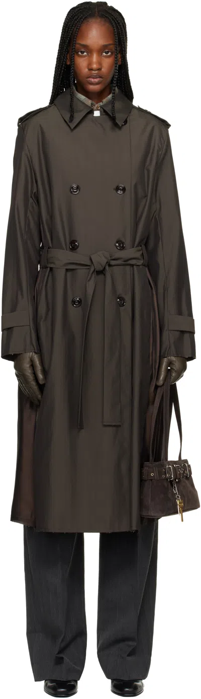 Our Legacy Brown Origami Trench Coat
