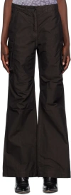 Our Legacy Peak Straight-leg Cargo Trousers In Black High Twist Sol