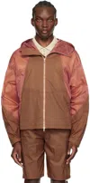 Our Legacy Retrospec Paneled Technical Jacket In Golden Brown Tactile