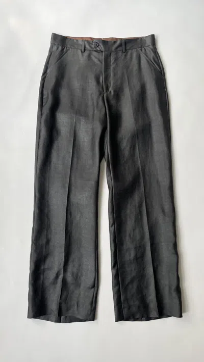 Pre-owned Our Legacy Brown Silk ‘high Top Chino' Trousers