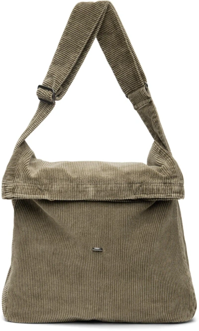 Our Legacy Brown Sling Bag In Brown Enzyme Cord