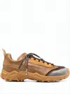 Our Legacy Brown Suede And Leather Sneakers In Brown