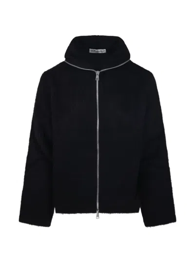 Our Legacy Brushed-finish Hooded Jacket In Black