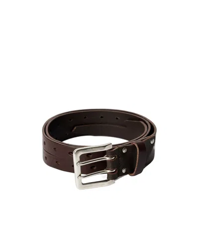 Our Legacy Split Belt Oily Brown Leather