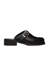 Our Legacy Ssense Exclusive Black Leather Camion Mule Loafers In Black