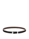 Our Legacy Buckle Fur Belt In Black
