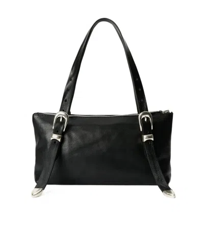 Our Legacy Buckled Shoulder Bag In Black