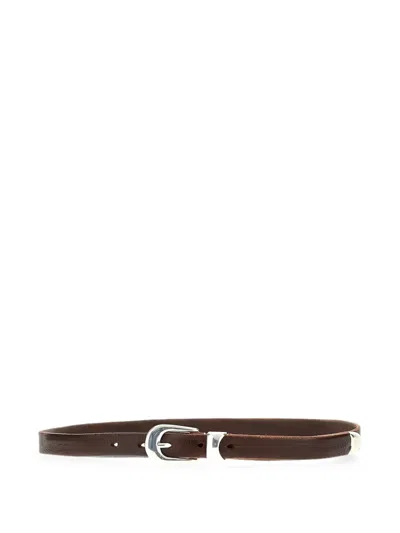 Our Legacy Buckle-fastening Belt In Brown