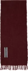 Our Legacy Burgundy Cottage Scarf In Burgundy