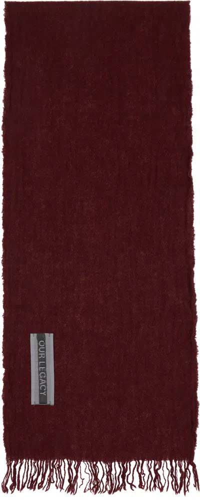 Our Legacy Burgundy Cottage Scarf