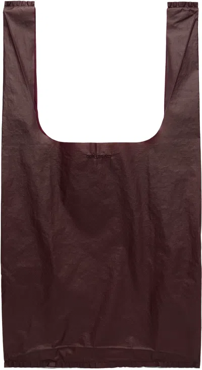 Our Legacy Burgundy Grocery Tote
