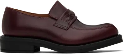 Our Legacy Burgundy Nakano Loafers In Burgundy Chromexcel