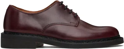 Our Legacy Burgundy Uniform Parade Derbys In Burgundy Chromexcel