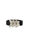 Our Legacy Butterfly-buckle Leather Belt In Black