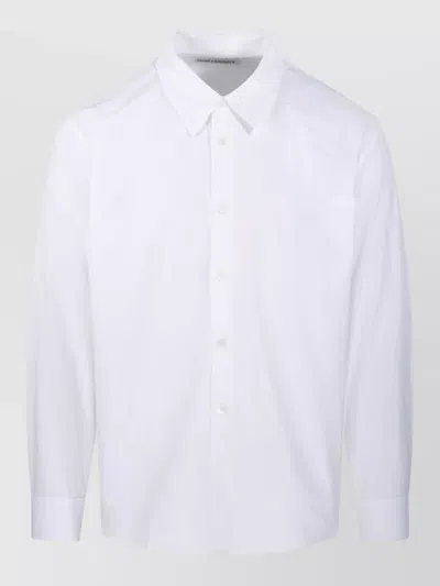 Our Legacy Button Down Collar Shirt Long Sleeves In White