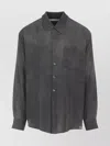 Our Legacy Button-down Long Sleeve Shirt Featuring Pocket In Gray