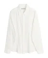 Our Legacy Off-white Coco Shirt With Point Collar And Mother Of Pearl Buttons In White