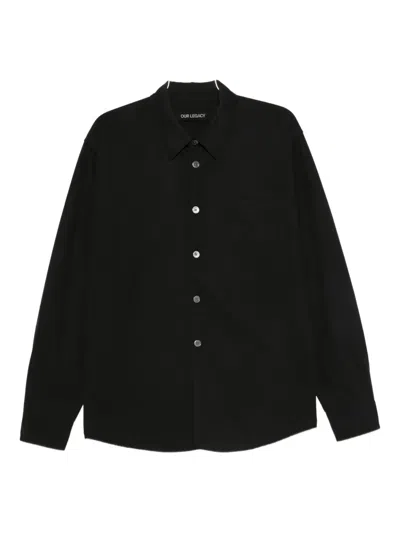 Our Legacy Button Pocket Shirt In Black