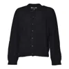 Our Legacy Button-up Cardigan Sweater In Soft Alpaca Wool In Black