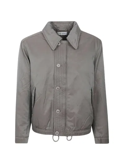 Our Legacy Buttoned Auto Jacket In Gray