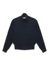 Our Legacy Buttoned Mock Bomber Jacket In Black