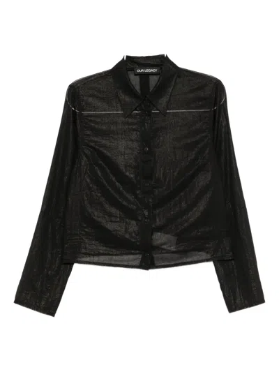 Our Legacy Buttoned Shirt In Black